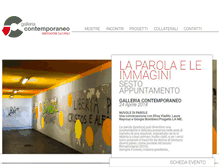 Tablet Screenshot of galleriacontemporaneo.it